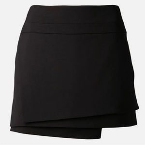 Helmut Lang | Mini Black Skirt | Asymmetrical Layered Skirt | Size 0
